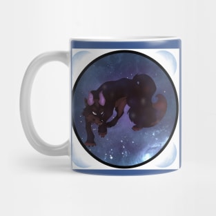 Black fox growling Mug